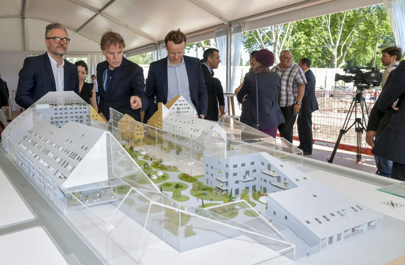 Kauffman and Broad; pose de la 1ère pierre Projet Rivéo_Bordeaux, le 16 mai 2017
