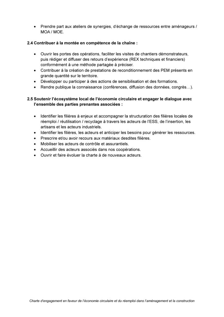 BMA signe la charte pour l’économie circulaire et le réemploi dans l’aménagement et la construction