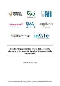 BMA signe la charte pour l’économie circulaire et le réemploi dans l’aménagement et la construction