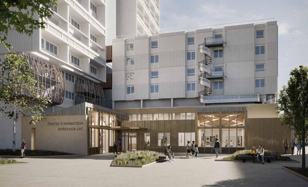 BMA rhéabilite & agrandit le centre d'animation des Aubiers - Le lac pour la ville de bordeaux