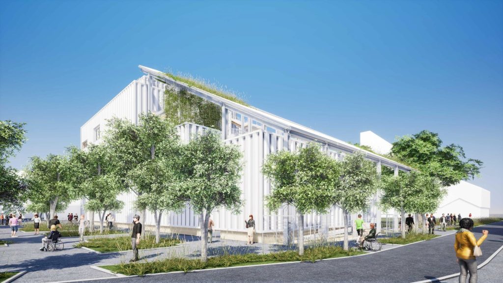 Dans le cadre de son mandat pour la Nouvelle-Aquitaine, BMA réalise en maîtrise d’ouvrage déléguée, les travaux du nouveau Pôle d’enseignement supérieur musique et danse (PESMD) au sein de l’EcoProjet Bastide Niel à Bordeaux.
