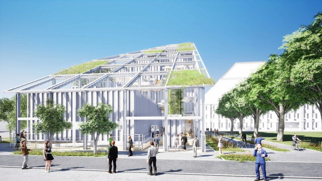 Dans le cadre de son mandat pour la Nouvelle-Aquitaine, BMA réalise en maîtrise d’ouvrage déléguée, les travaux du nouveau Pôle d’enseignement supérieur musique et danse (PESMD) au sein de l’EcoProjet Bastide Niel à Bordeaux.